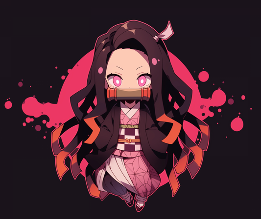 Demon Slayer Mouse Pad - Nezuko Kamado - Chibi Style