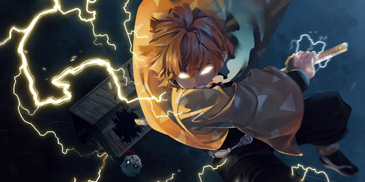 Demon Slayer XXL Desk Mat - Zenitsu Thunder Breathing