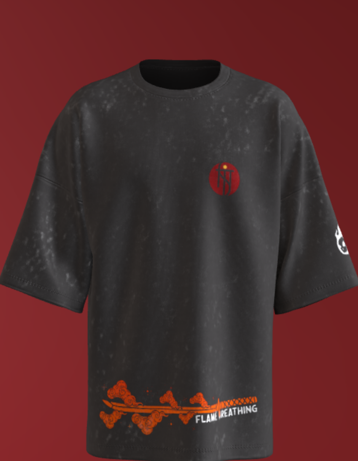 Demon Slayer -NIT SIKKIM Oz - Rengoku -Acid Wash