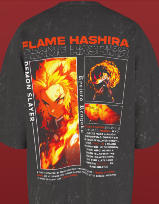 Demon Slayer -NIT SIKKIM Oz - Rengoku -Acid Wash