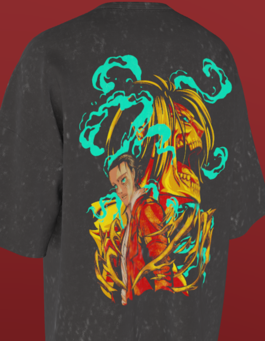 AOT -NIT SIKKIM Oz - Eren Titan -Acid Wash