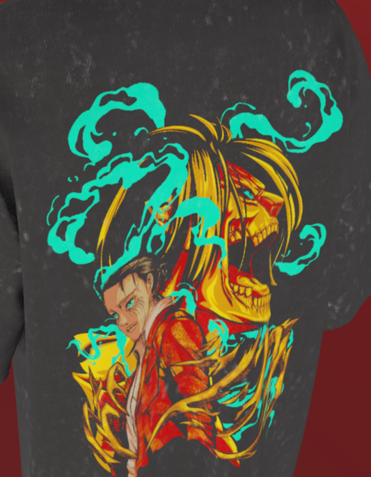 AOT -NIT SIKKIM Oz - Eren Titan -Acid Wash