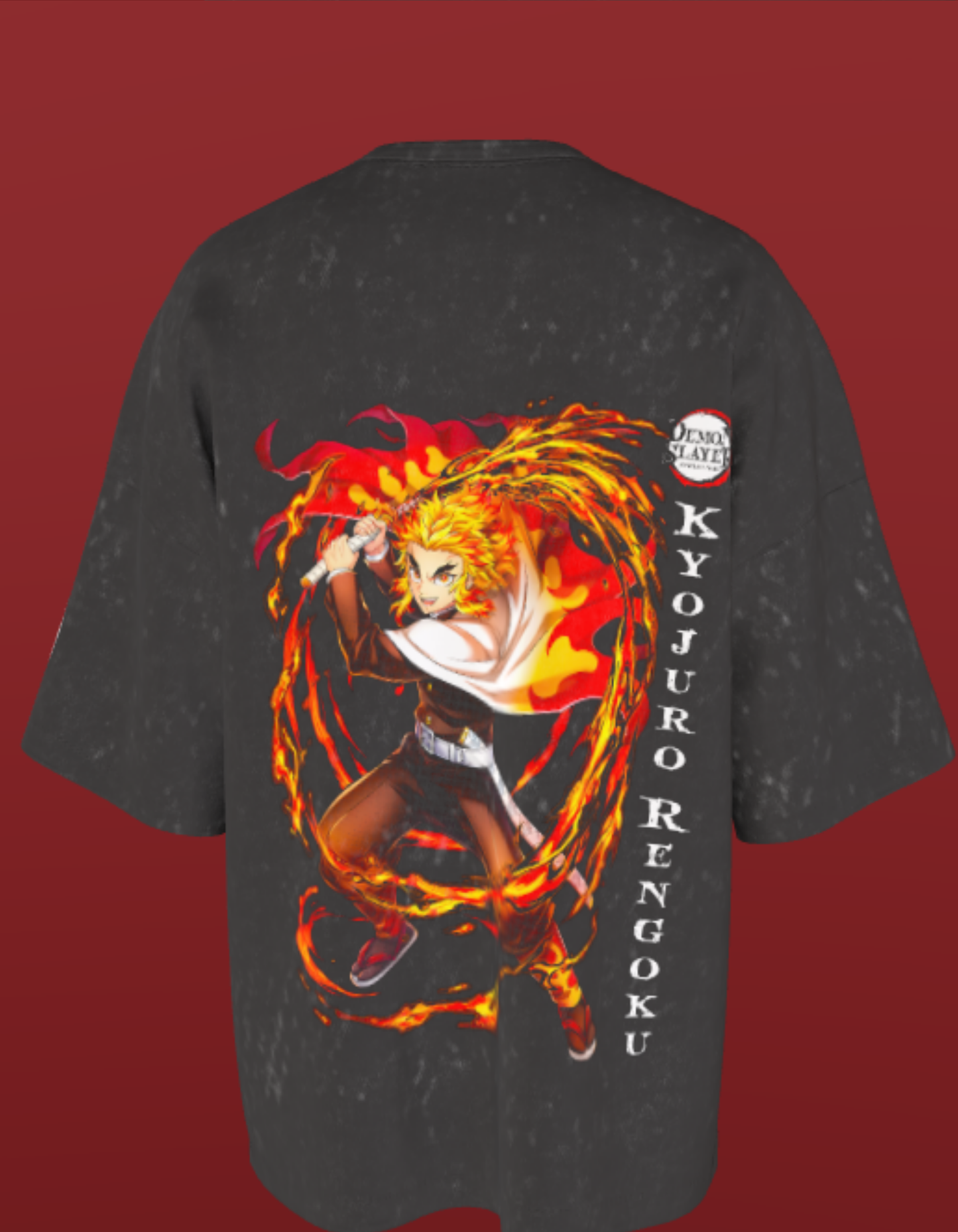 Demon Slayer -NIT SIKKIM Oz - Flame hashira-Acid Wash