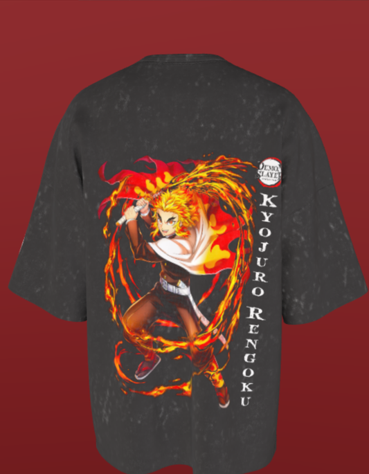 Demon Slayer -NIT SIKKIM Oz - Flame hashira-Acid Wash