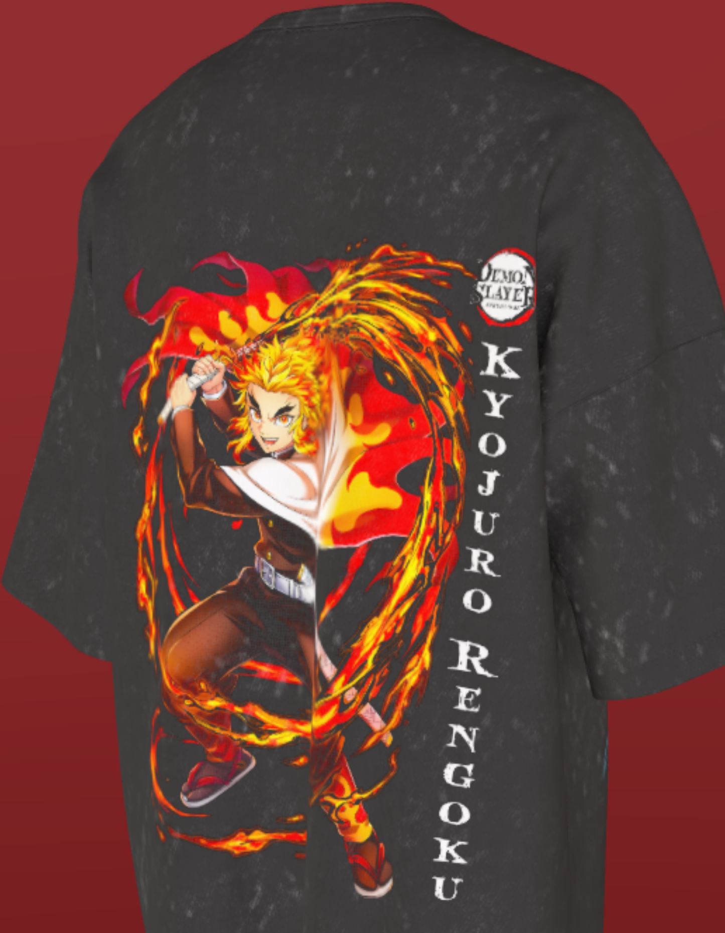 Demon Slayer -NIT SIKKIM Oz - Flame hashira-Acid Wash