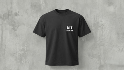 NIT TRICHY - MINIMILISTIC - PREMIUM 200 GSM REG FIT T-SHIRT - BLACK