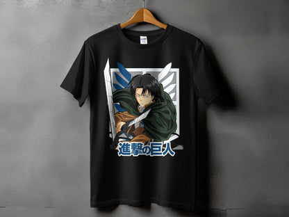 Classic Anime Series T-Shirts - Attack on Titans - Captain Levi