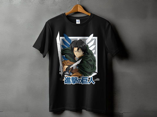 Classic Anime Series T-Shirts - Attack on Titans - Captain Levi