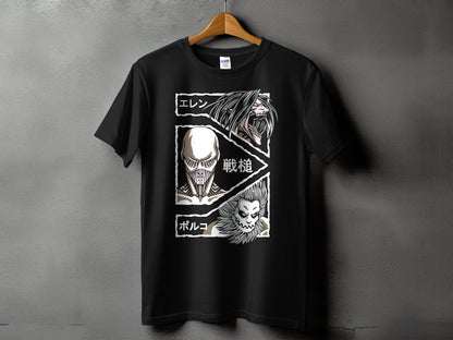 Classic Anime Series T-Shirts - Attack on Titans - Name Titans