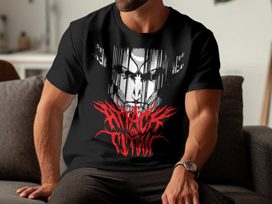 Classic Anime Series T-Shirts - Attack on Titans - Attack Titan Fury