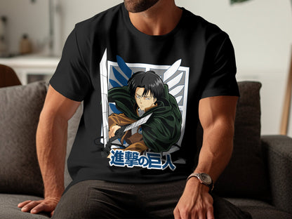 Classic Anime Series T-Shirts - Attack on Titans - Captain Levi