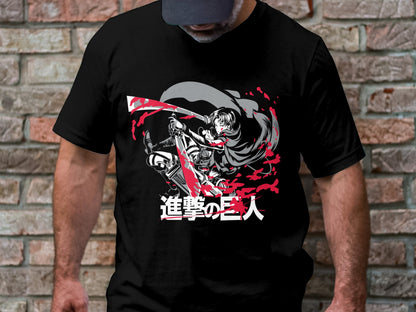 Classic Anime Series T-Shirts - Attack on Titans - Captain Levi