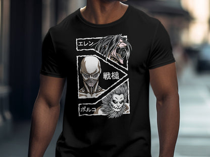 Classic Anime Series T-Shirts - Attack on Titans - Name Titans
