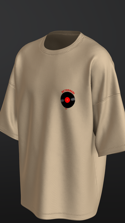 IIT KANPUR "Neon Groove" Premium 240 GSM - Beige Oversized