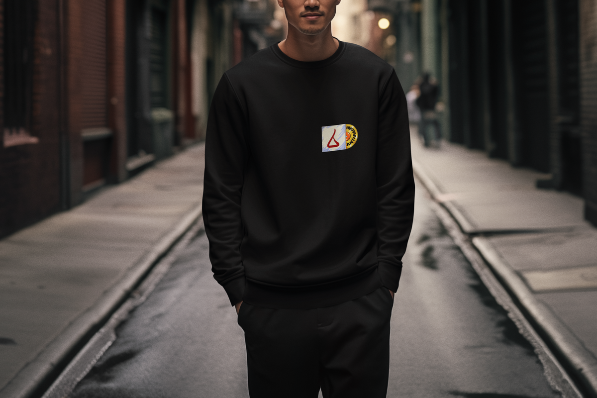 IIT KANPUR "The Classic" Premium 280 GSM - Black - Sweat Shirt