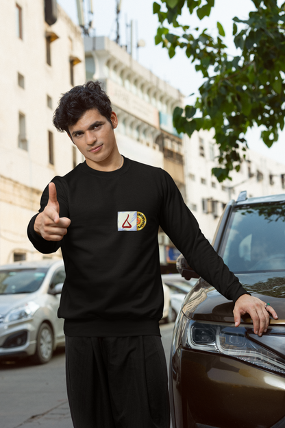 IIT KANPUR "The Fire" Premium 280 GSM - Black - Sweat Shirt
