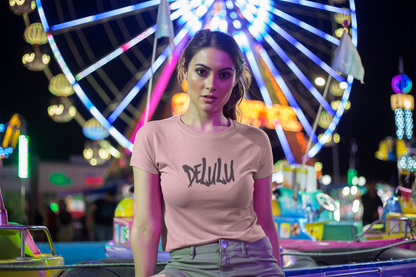 IIM SHILLONG - PREMIUM 260 GSM OVERSIZE CROP TOP -  DELULU IN VIOLENT ICE