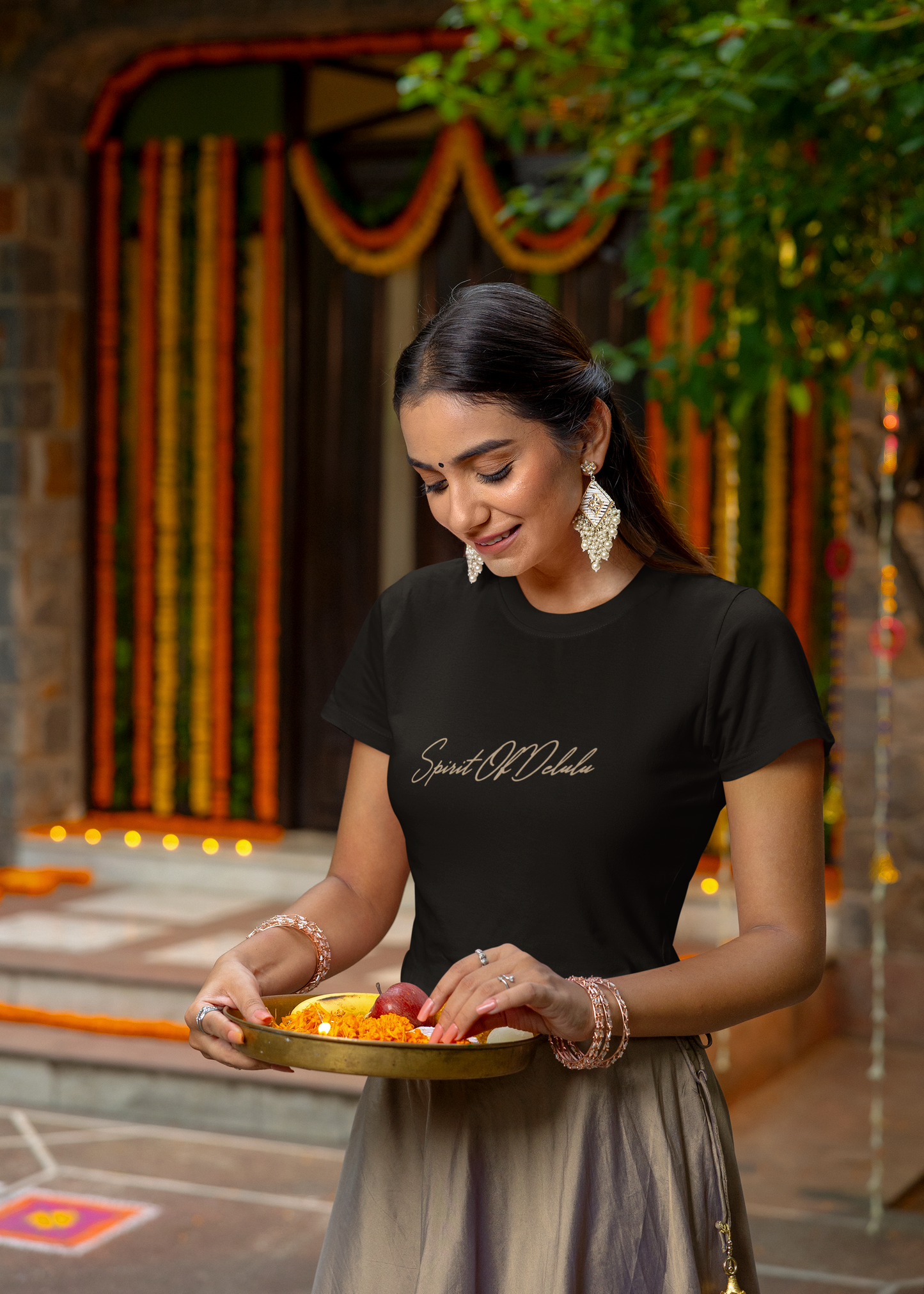 IIM SHILLONG - PREMIUM 260 GSM OVERSIZE CROP TOP - SPIRIT OF DELULU