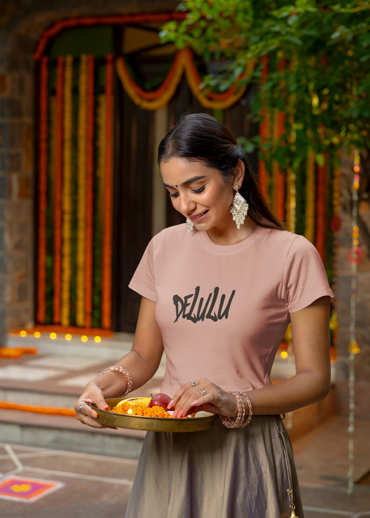 IIM SHILLONG - PREMIUM 260 GSM OVERSIZE CROP TOP -  DELULU IN VIOLENT ICE