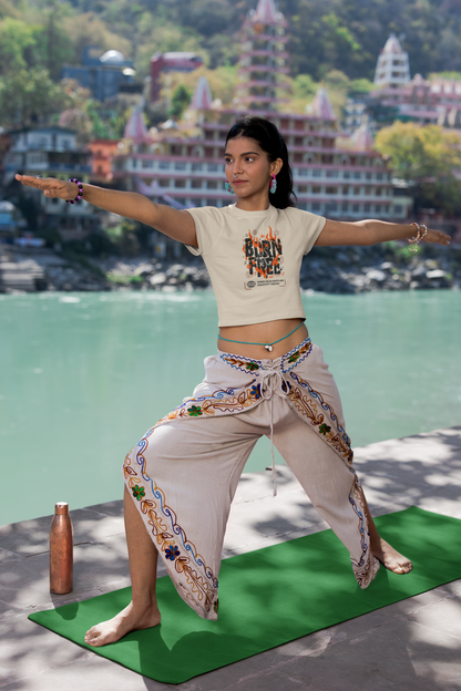NIT NAGALAND - PREMIUM 260 GSM OVERSIZE CROP TOP - BORN FREE
