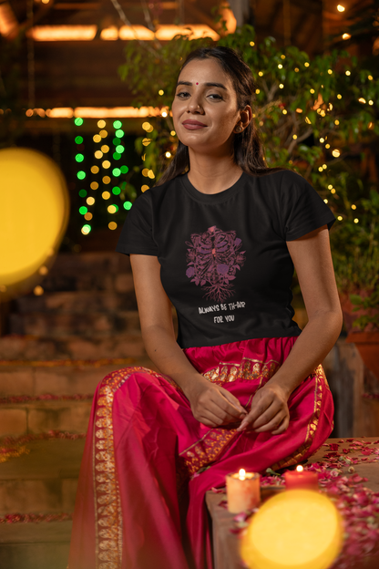 AIIMS MANGALGIRI - PREMIUM 260 GSM OVERSIZE CROP TOP - RIBS & ROSE