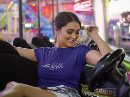 IIM SHILLONG - PREMIUM 260 GSM OVERSIZE CROP TOP -  DELULU IN NAVY BLUE