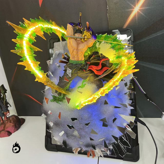 One Piece Roronoa Zoro Lion's Song 3D Framed Figurine with LED