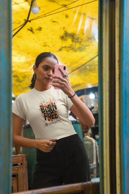 NIT NAGALAND - PREMIUM 260 GSM OVERSIZE CROP TOP - BORN FREE