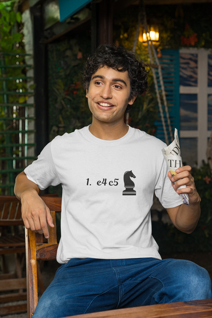 The Sicilian Code" Minimalist - Regular Fit - WHITE