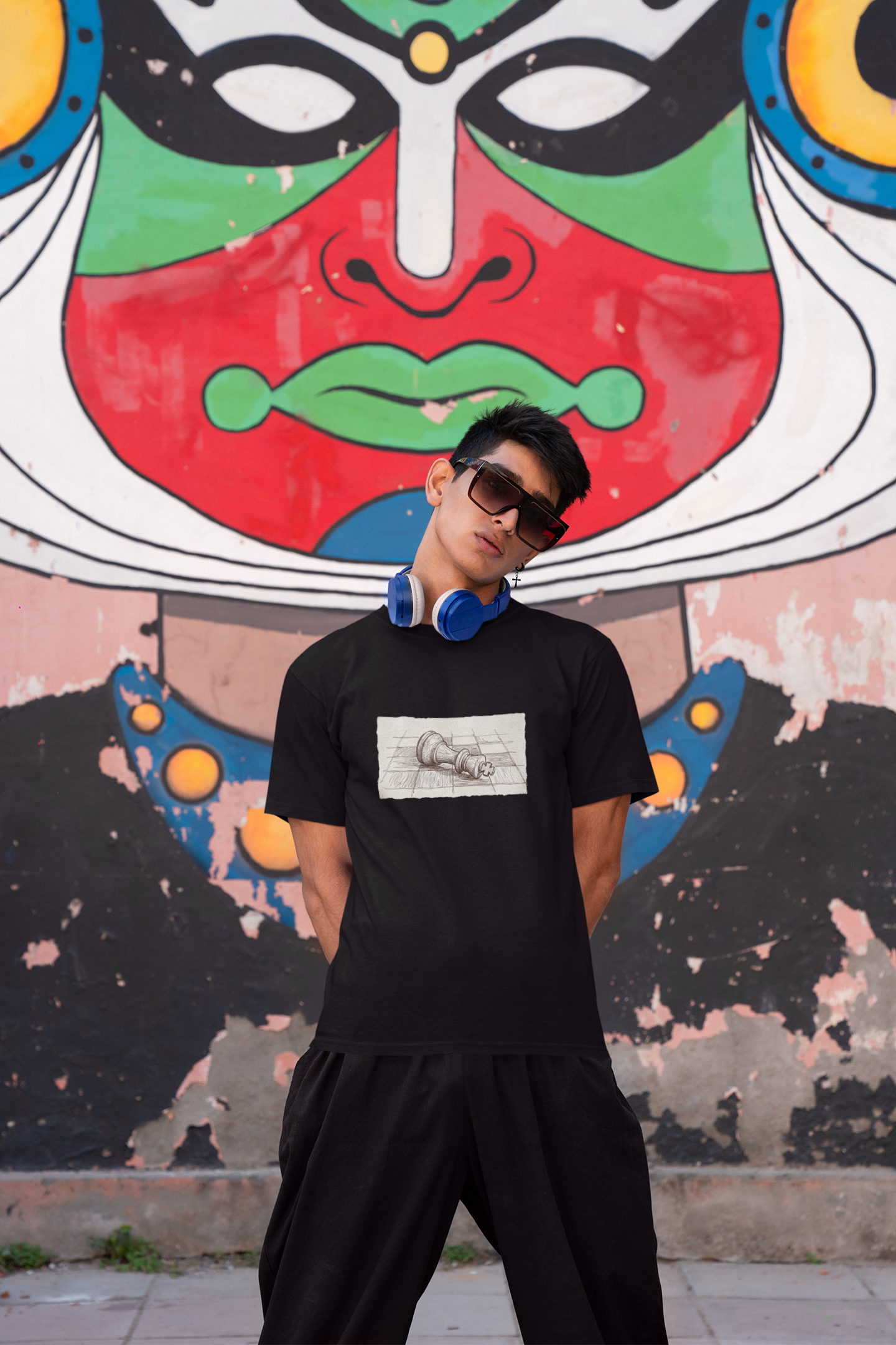 "The Fallen King" Vintage - Regular Fit - BLACK