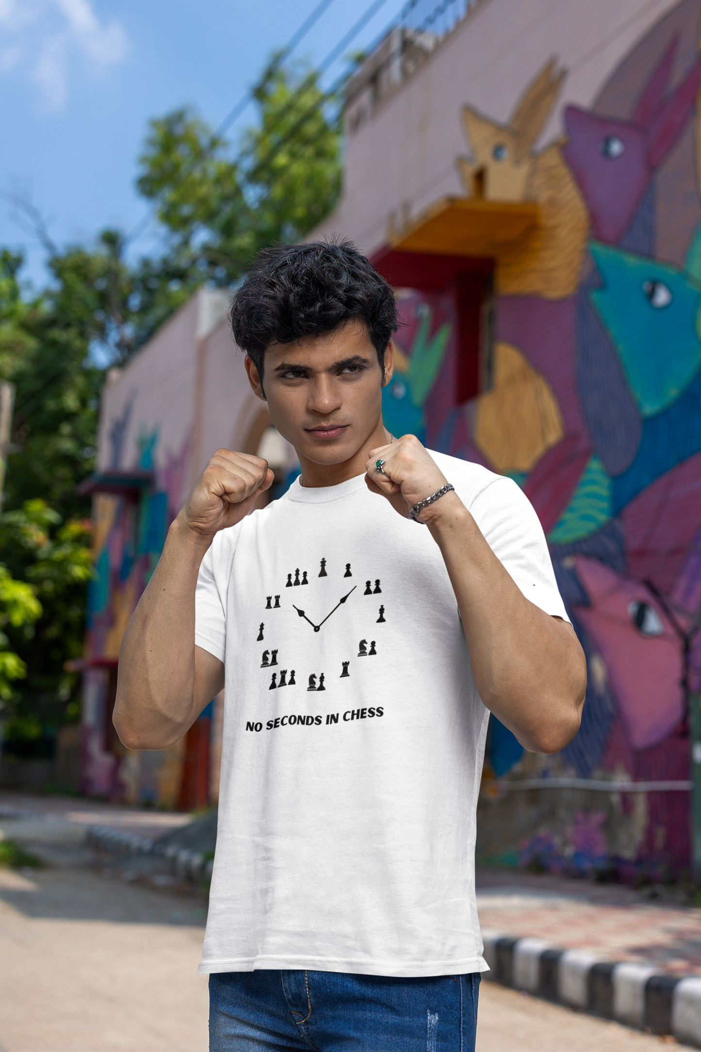 NO SECONDS IN CHESS - Regular Fit - WHITE