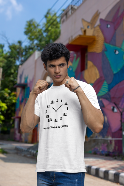 NO SECONDS IN CHESS - Regular Fit - WHITE
