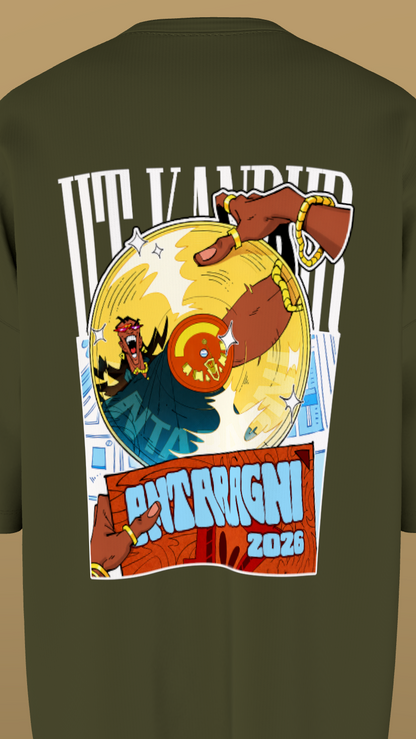IIT KANPUR "Golden Spin" Premium 240 GSM - Military Green Oversized