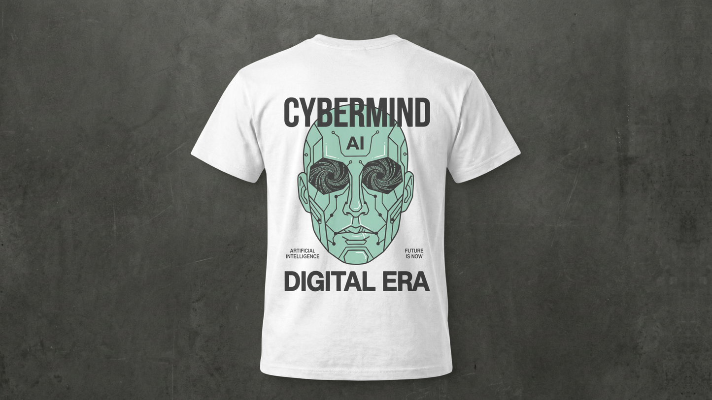 NIT SIKKIM  - WHITE CYBERMIND  - REGULAR FIT 210 GSM T-SHIRT