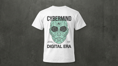 NIT SIKKIM  - WHITE CYBERMIND  - REGULAR FIT 210 GSM T-SHIRT
