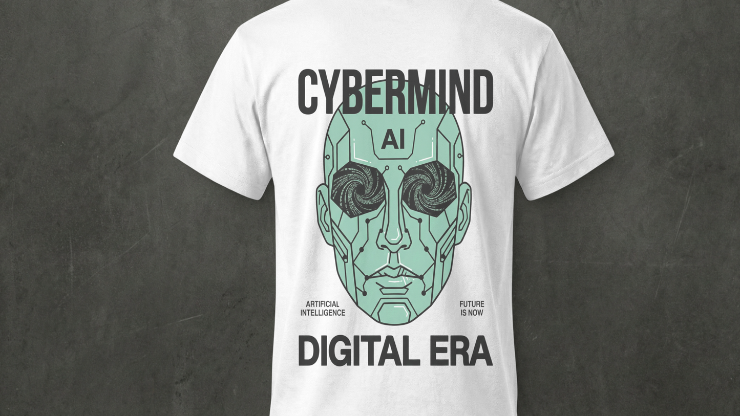 NIT SIKKIM  - WHITE CYBERMIND  - REGULAR FIT 210 GSM T-SHIRT