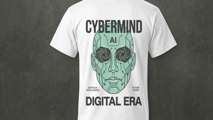 NIT SIKKIM  - WHITE CYBERMIND  - REGULAR FIT 210 GSM T-SHIRT