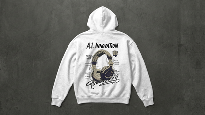 NIT SIKKIM  - WHITE AI INNOVATION - 350 GSM HOODIE