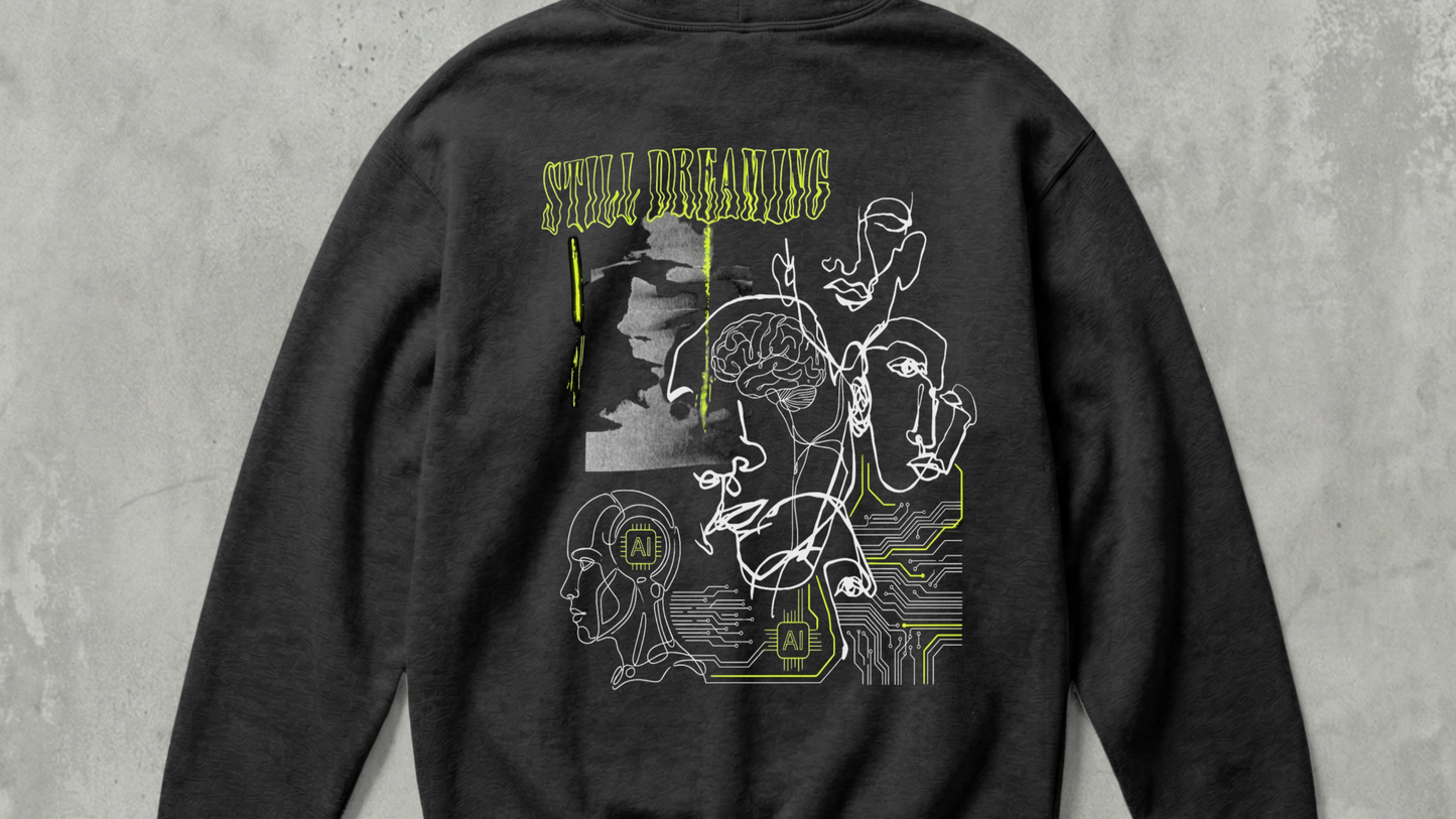 NIT SIKKIM  - BLACK DREAMING - 320 GSM HOODIE