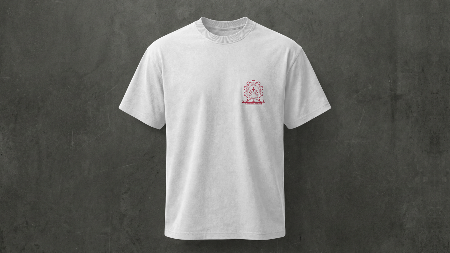NIT KKR -  PREMIUM 210 GSM REG FIT T-SHIRT - WHITE