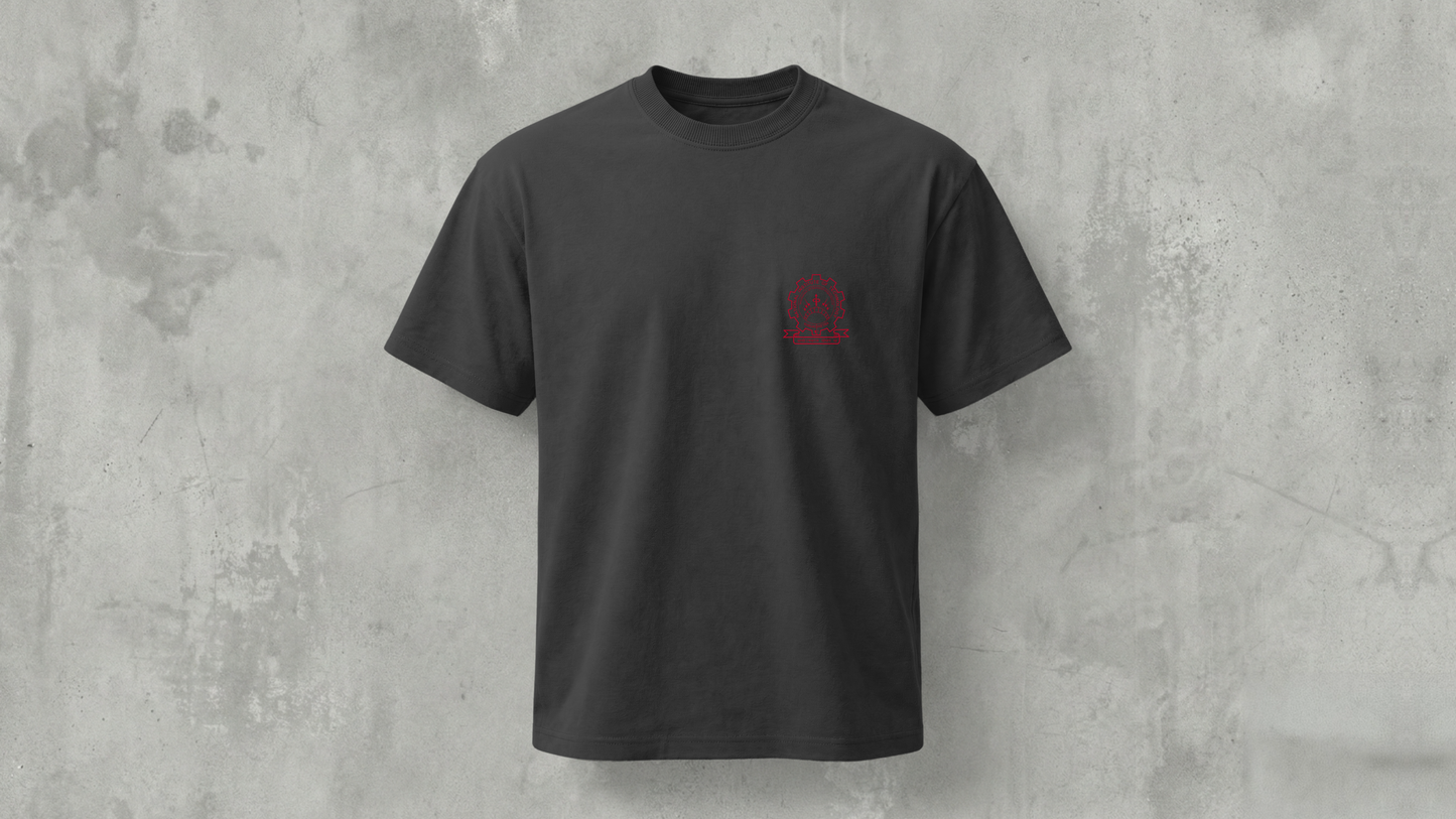 NIT KKR -  PREMIUM 210 GSM REG FIT T-SHIRT - BLACK