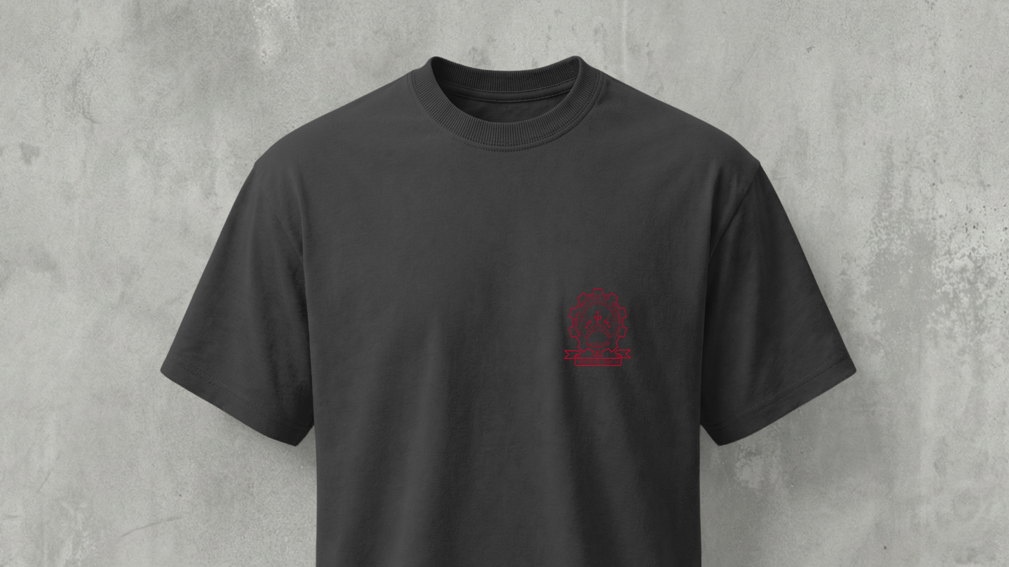 NIT KKR -  PREMIUM 210 GSM REG FIT T-SHIRT - BLACK