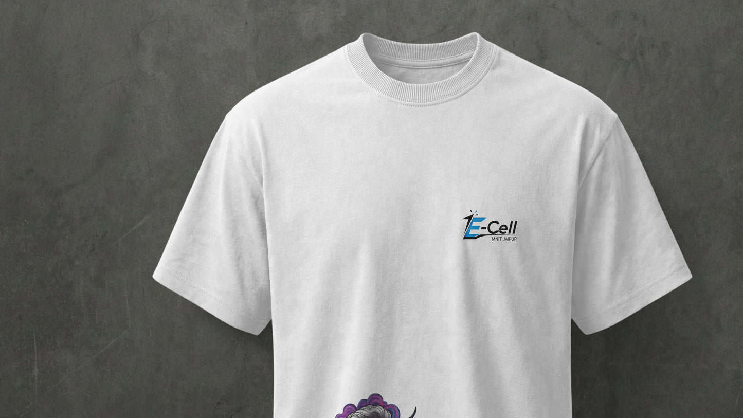 NIT JAIPUR - PREMIUM 210 GSM T-SHIRT - ELON WHITE