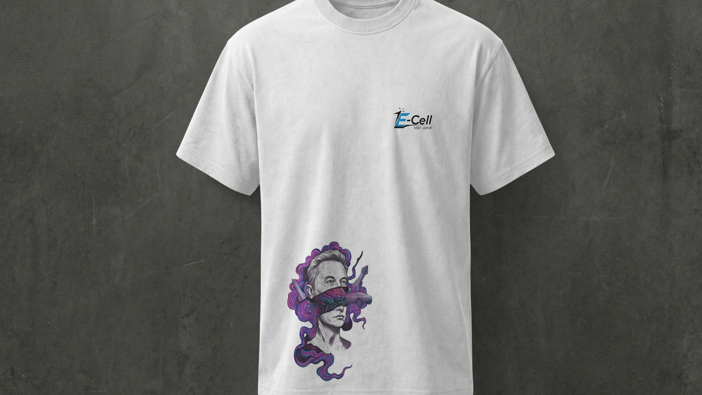 NIT JAIPUR - PREMIUM 210 GSM T-SHIRT - ELON WHITE