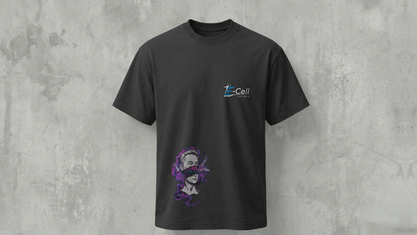 NIT JAIPUR - ELON - PREMIUM 210 GSM T-SHIRT - BLACK