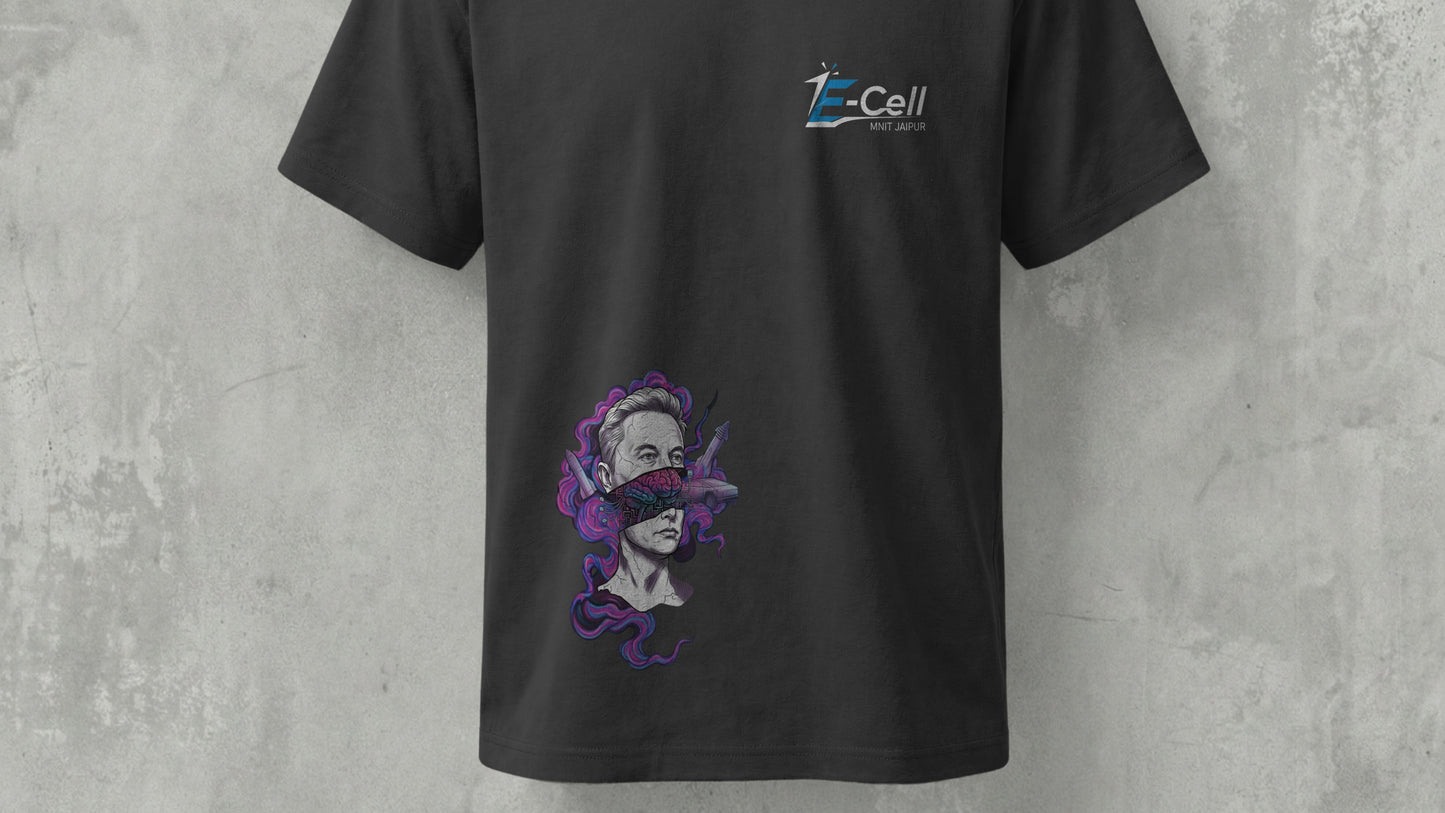 NIT JAIPUR - ELON - PREMIUM 210 GSM T-SHIRT - BLACK
