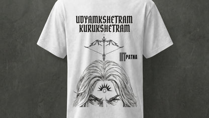 IIT PATNA - THE SUN WARIOR- PREMIUM REGULAR TSHIRTS -  WHITE