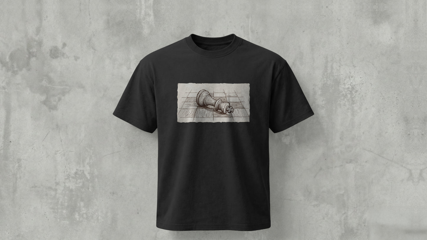 "The Fallen King" Vintage - Regular Fit - BLACK