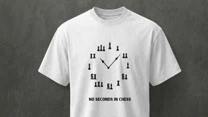 NO SECONDS IN CHESS - Regular Fit - WHITE