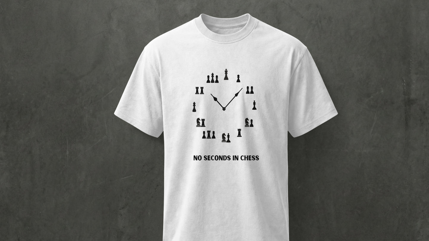 NO SECONDS IN CHESS - Regular Fit - WHITE